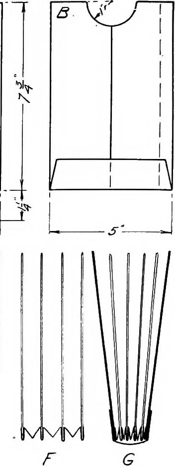 An illustration from Paper and cardboard construction. An analysis of the scope of paper and cardboard construction for primary grades of public schools ... Book problems, box problems, card problems, envelope problems, 1916, leaf 129
