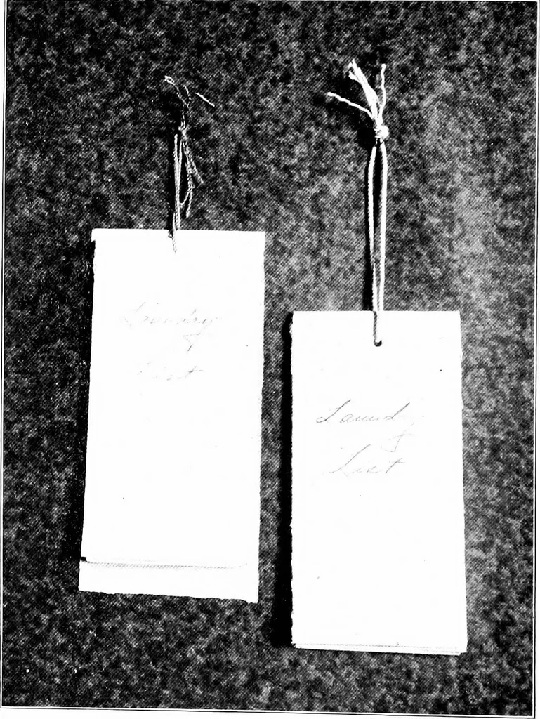 An illustration from Paper and cardboard construction. An analysis of the scope of paper and cardboard construction for primary grades of public schools ... Book problems, box problems, card problems, envelope problems, 1916, leaf 33