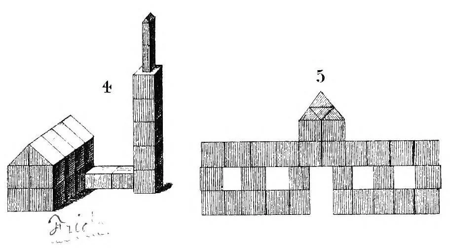 An illustration from Kindergarten culture in the family and kindergarten: a complete sketch of Froebel's system of early education, adapted to American institutions. For the use of mothers and teachers, 1873, leaf 132