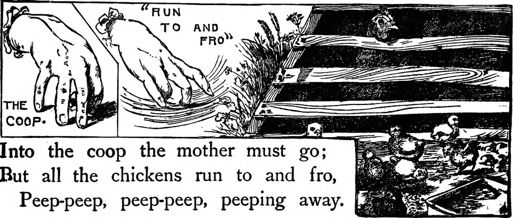 An illustration from Finger plays for nursery and kindergarten, 1921, leaf 24