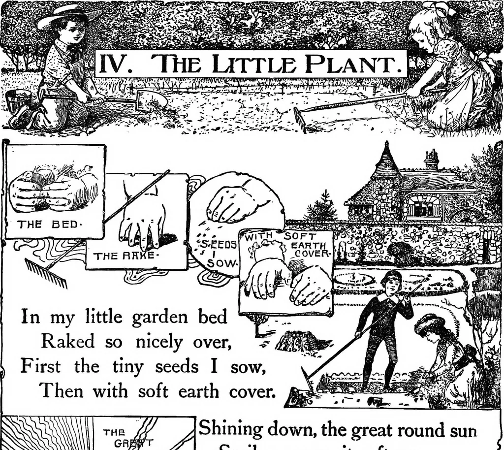 An illustration from Finger plays for nursery and kindergarten, 1921, leaf 27