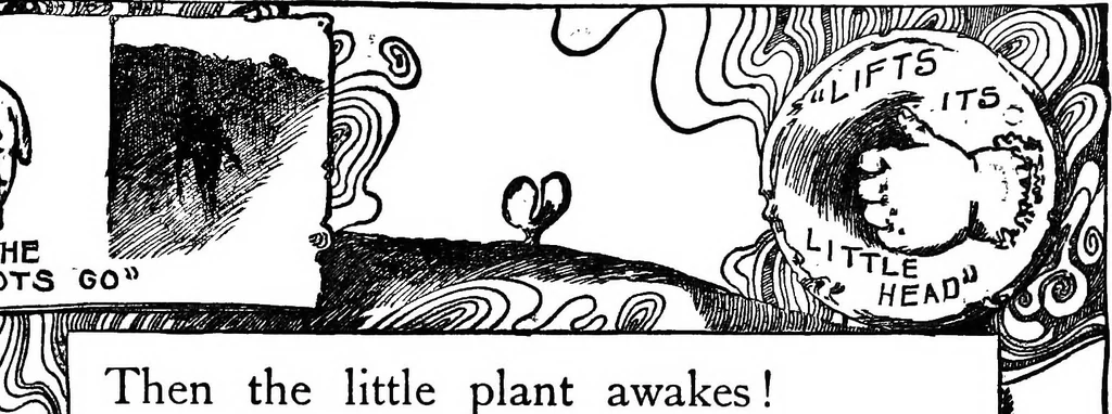 An illustration from Finger plays for nursery and kindergarten, 1921, leaf 28