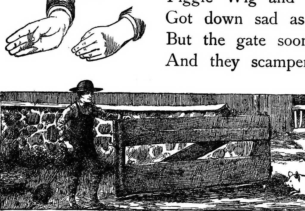 An illustration from Finger plays for nursery and kindergarten, 1921, leaf 32