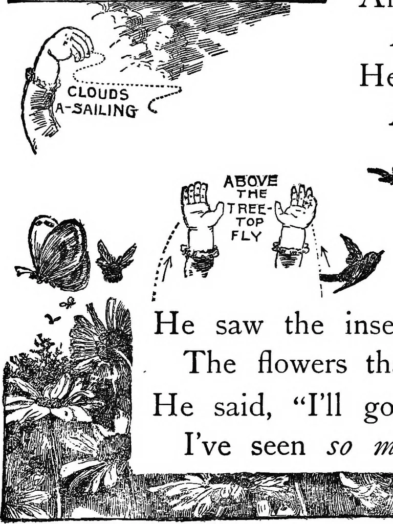 An illustration from Finger plays for nursery and kindergarten, 1921, leaf 36