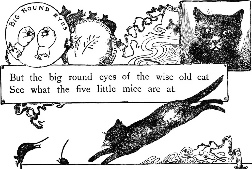 An illustration from Finger plays for nursery and kindergarten, 1921, leaf 48
