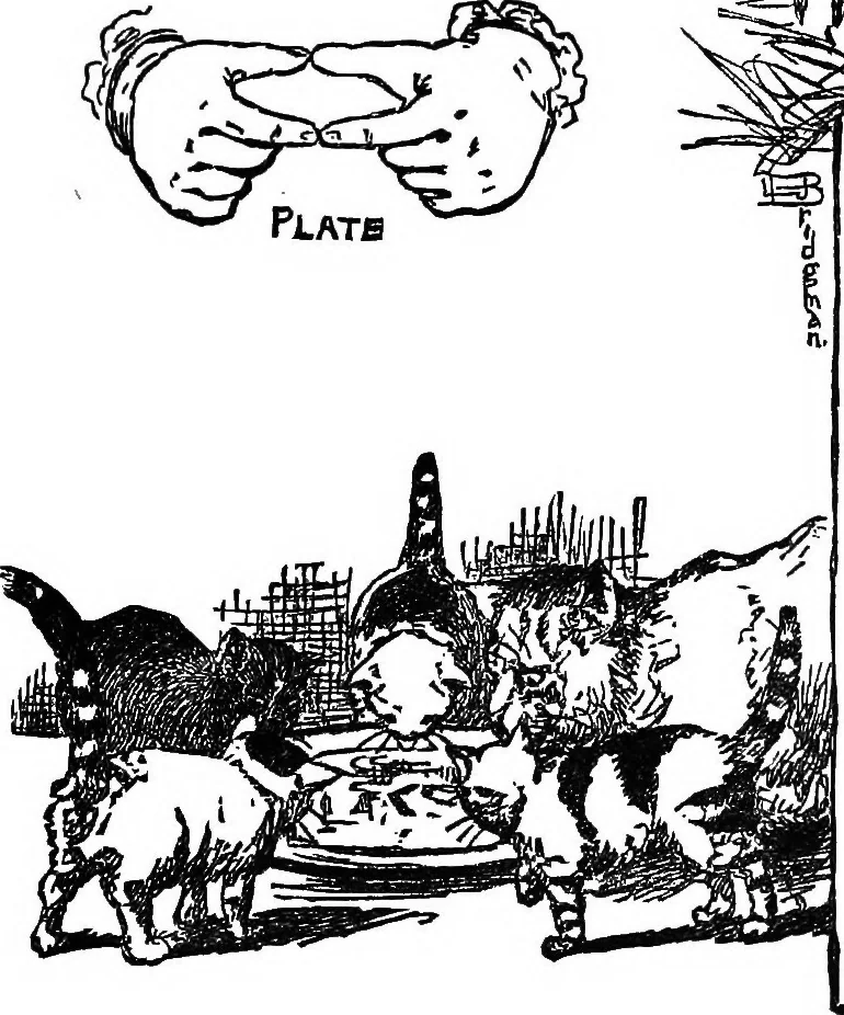 An illustration from Finger plays for nursery and kindergarten, 1921, leaf 64