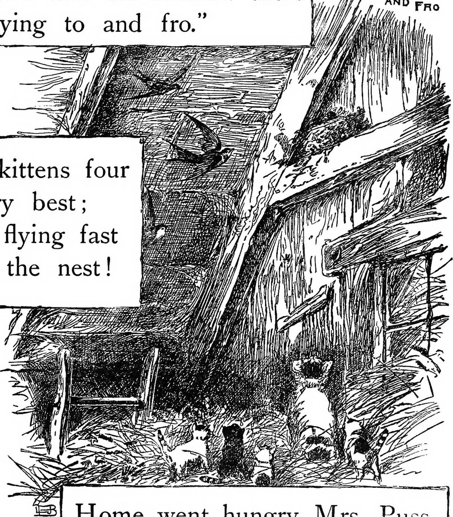 An illustration from Finger plays for nursery and kindergarten, 1921, leaf 64