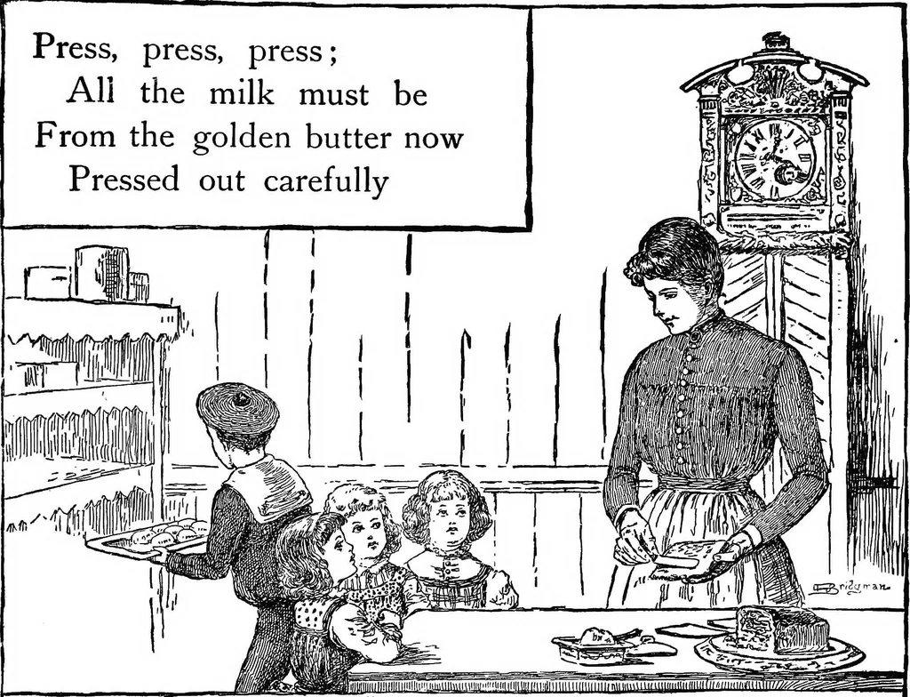 An illustration from Finger plays for nursery and kindergarten, 1921, leaf 80