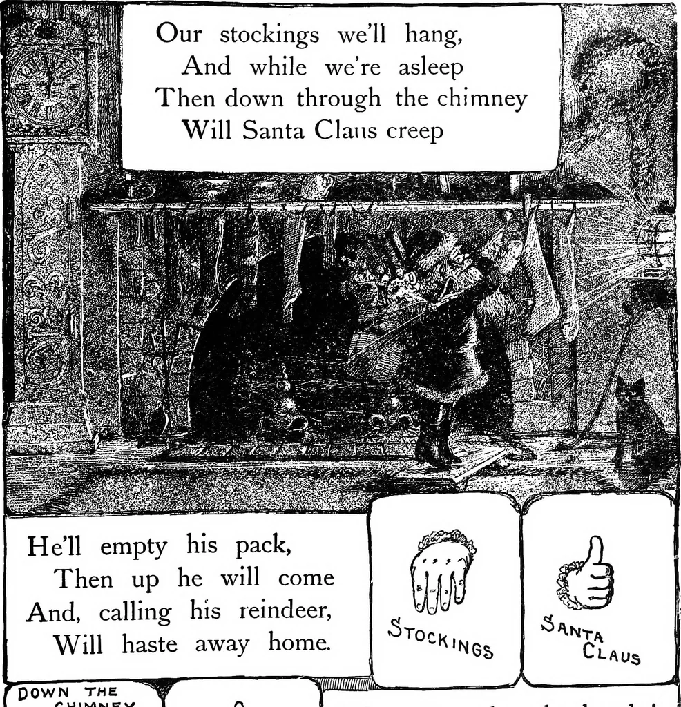 An illustration from Finger plays for nursery and kindergarten, 1921, leaf 84