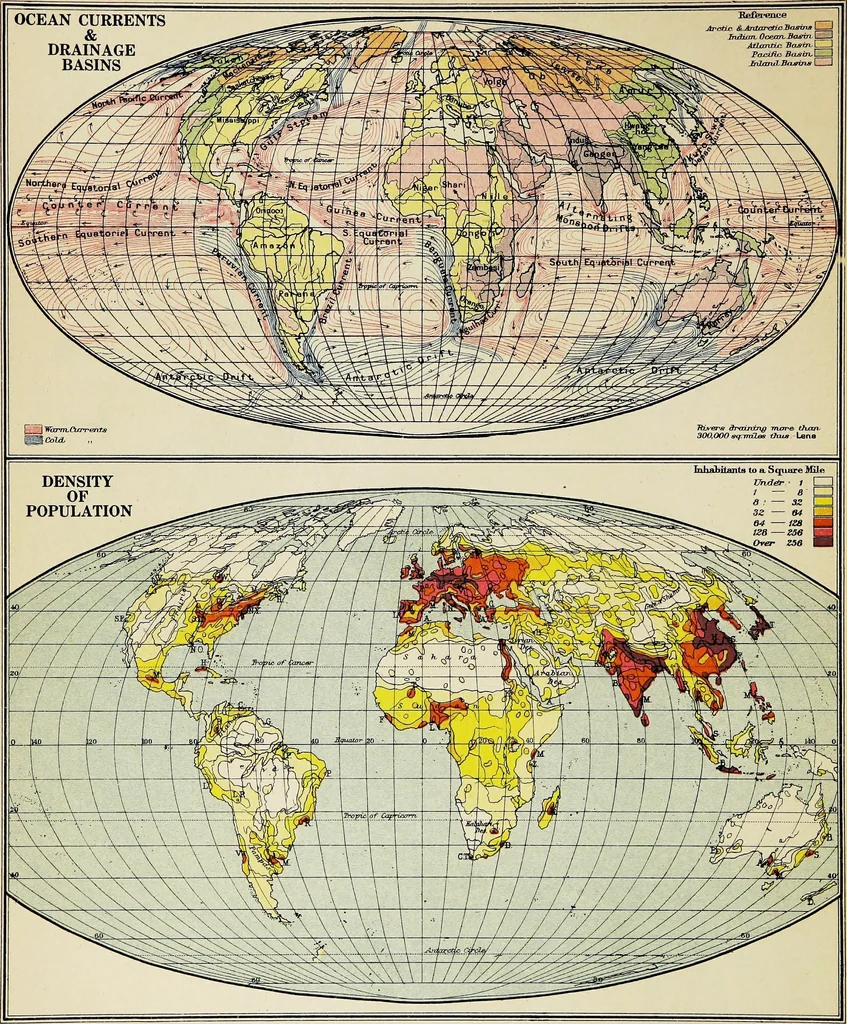 An illustration from An atlas of commercial geography, 1913, leaf 21