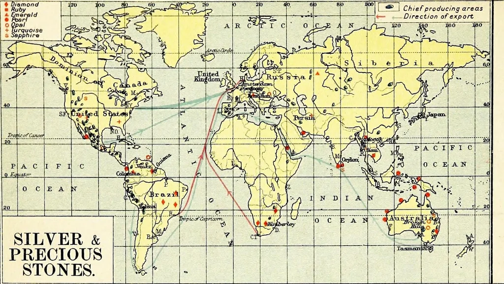 An illustration from An atlas of commercial geography, 1913, leaf 23