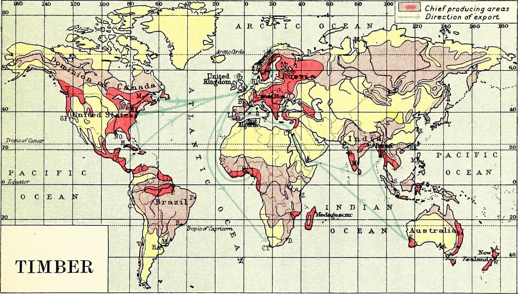 An illustration from An atlas of commercial geography, 1913, leaf 24