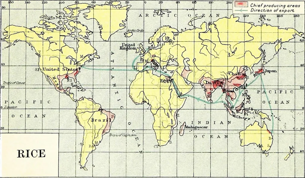 An illustration from An atlas of commercial geography, 1913, leaf 25