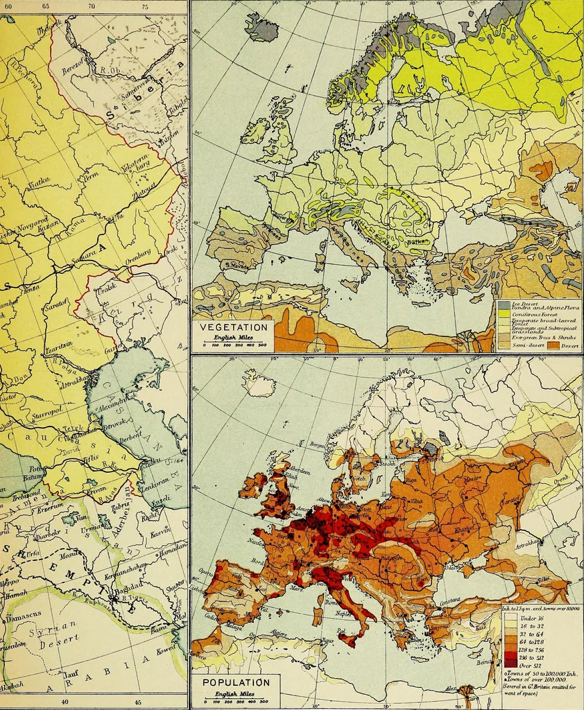 An illustration from An atlas of commercial geography, 1913, leaf 32