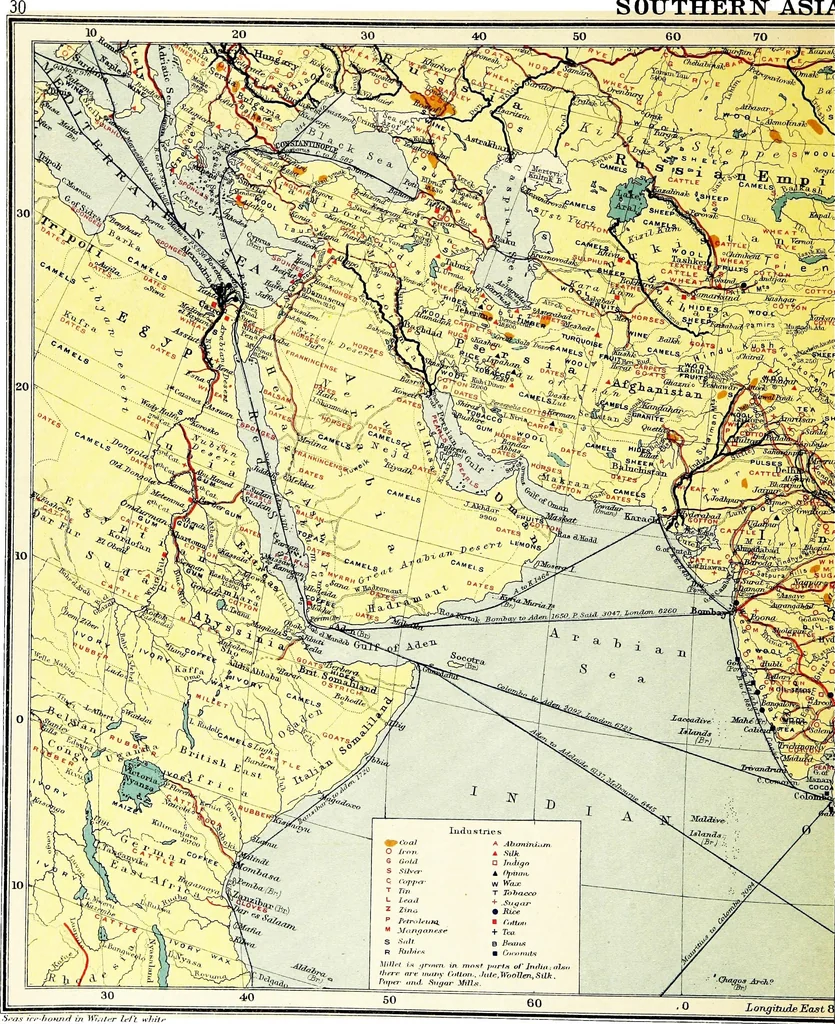 An illustration from An atlas of commercial geography, 1913, leaf 41