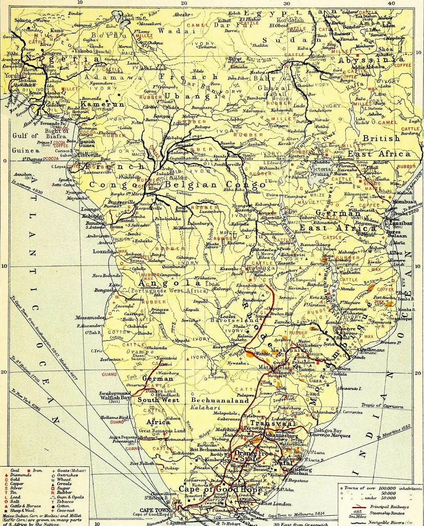 An illustration from An atlas of commercial geography, 1913, leaf 46