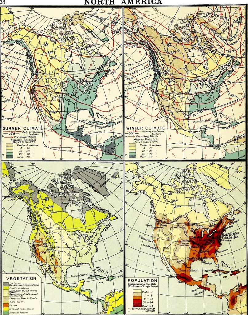 An illustration from An atlas of commercial geography, 1913, leaf 49