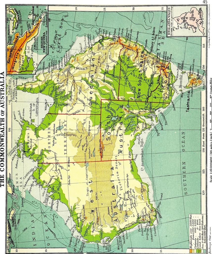 An illustration from An atlas of commercial geography, 1913, leaf 56