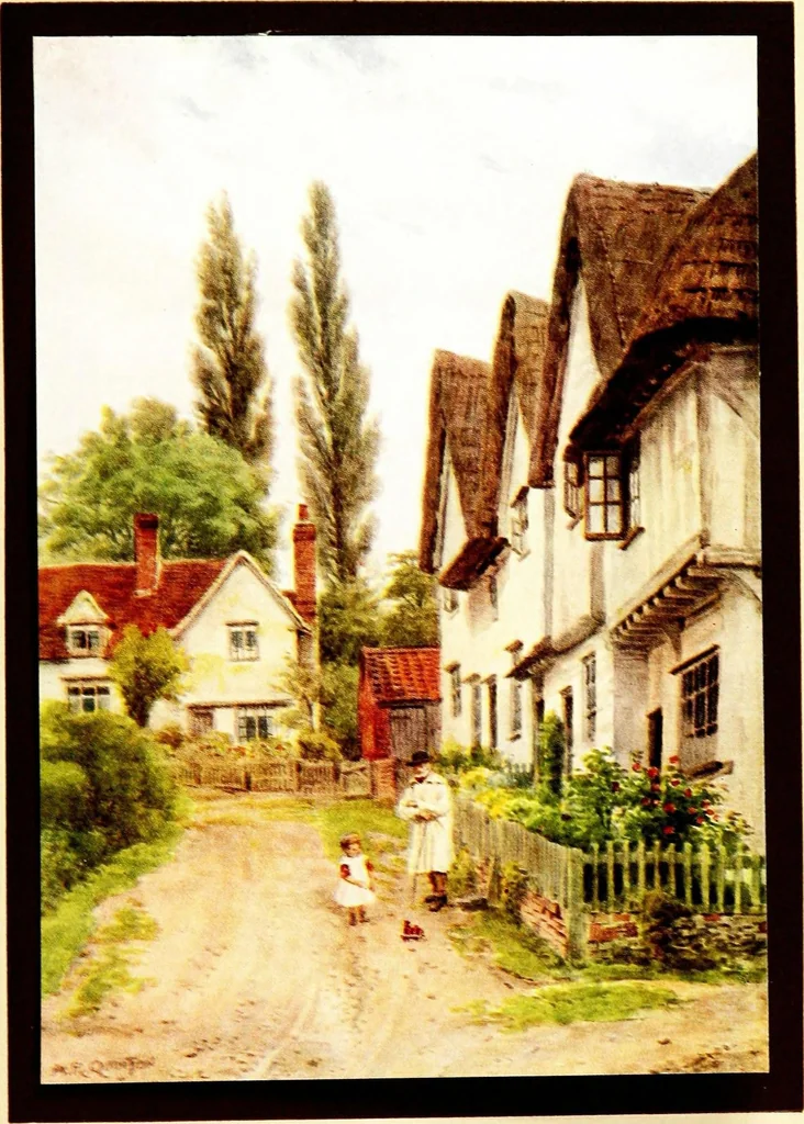 An illustration from The cottages and the village life of rural England, 1912, leaf 111
