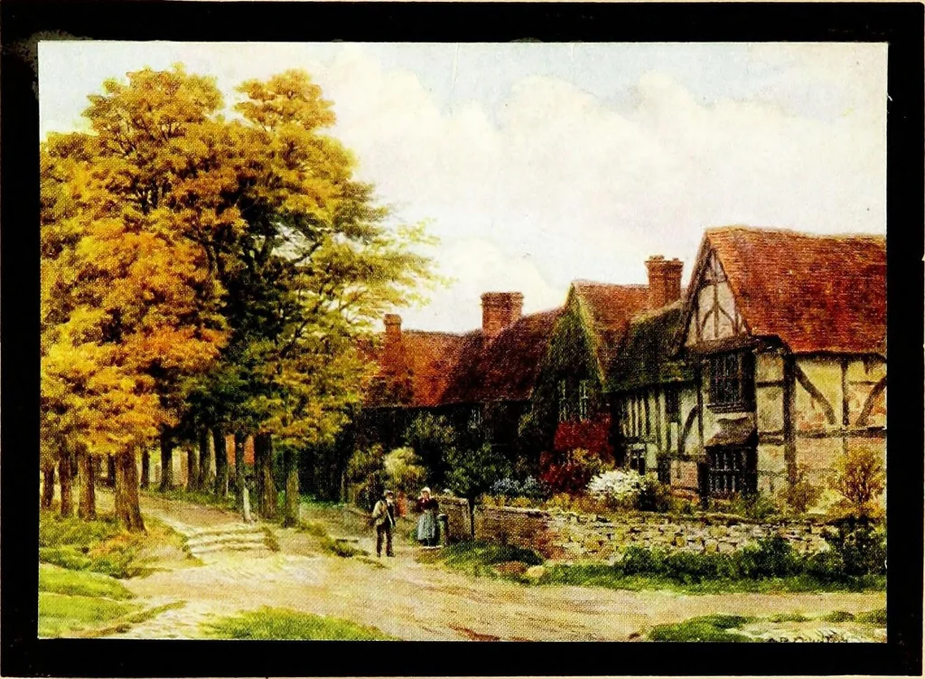 An illustration from The cottages and the village life of rural England, 1912, leaf 122
