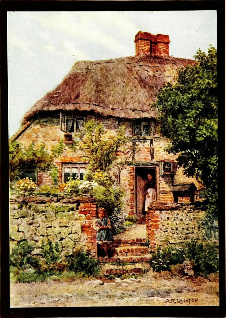 An illustration from The cottages and the village life of rural England, 1912, leaf 126