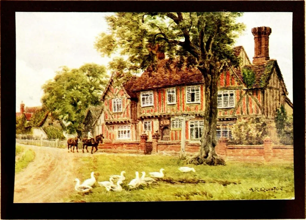An illustration from The cottages and the village life of rural England, 1912, leaf 145