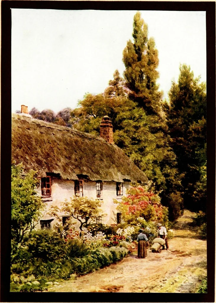 An illustration from The cottages and the village life of rural England, 1912, leaf 153