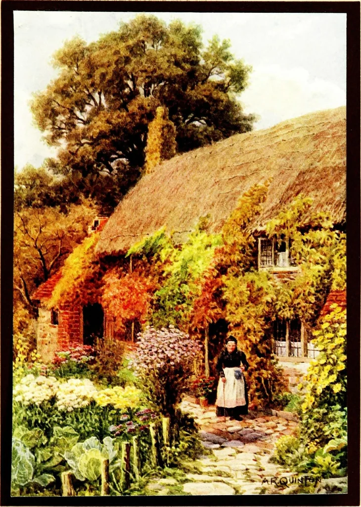 An illustration from The cottages and the village life of rural England, 1912, leaf 169