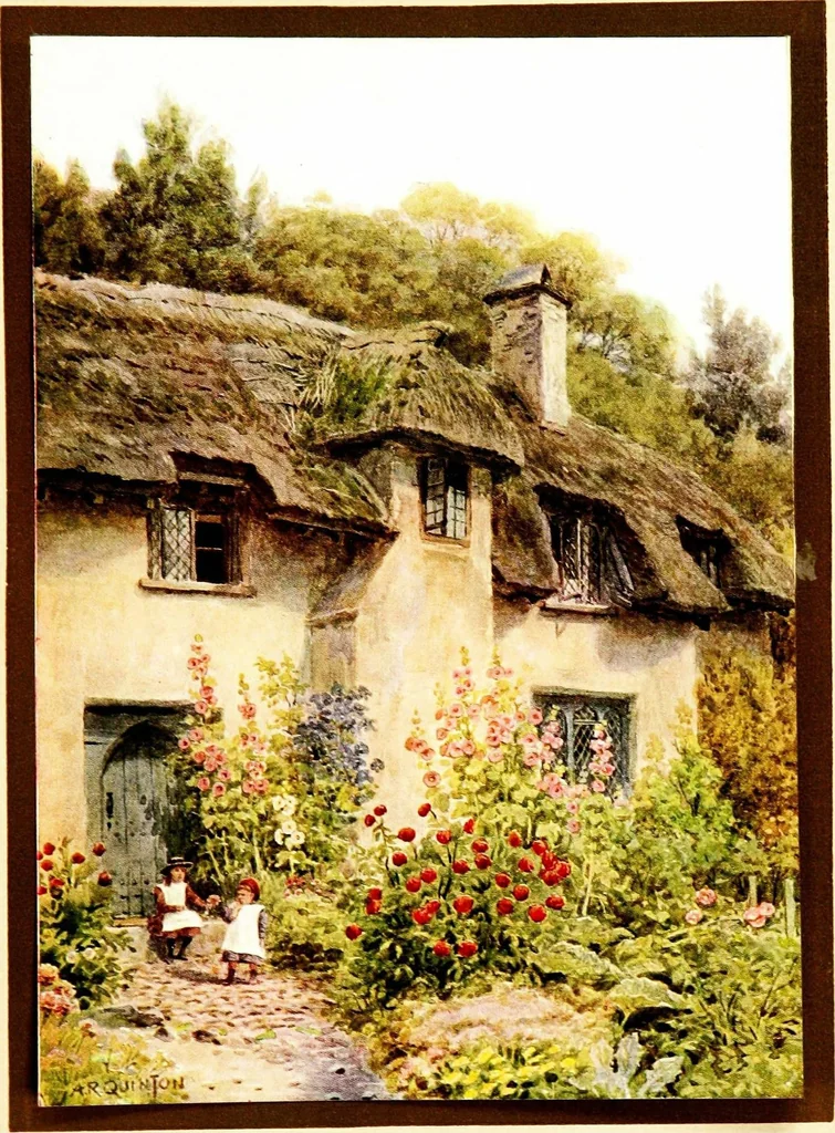 An illustration from The cottages and the village life of rural England, 1912, leaf 179