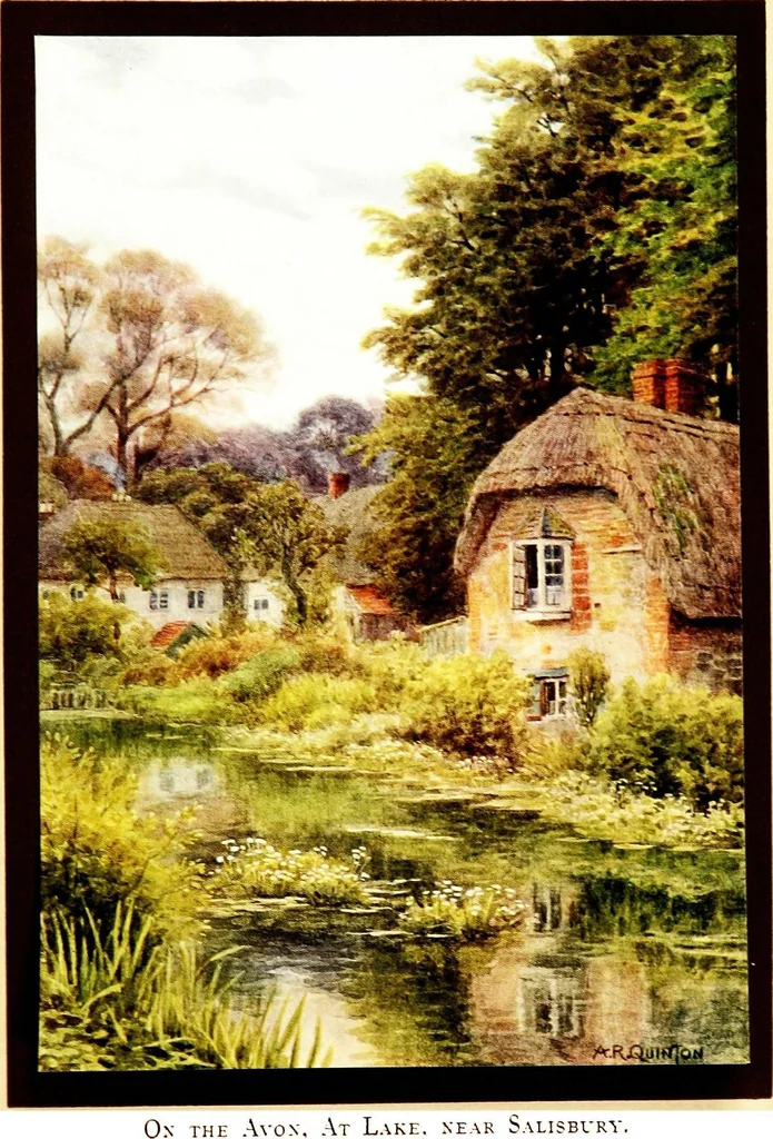 An illustration from The cottages and the village life of rural England, 1912, leaf 195