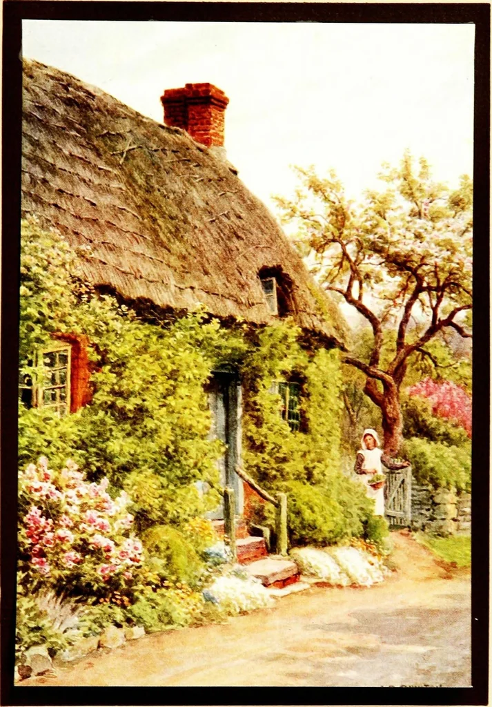 An illustration from The cottages and the village life of rural England, 1912, leaf 223