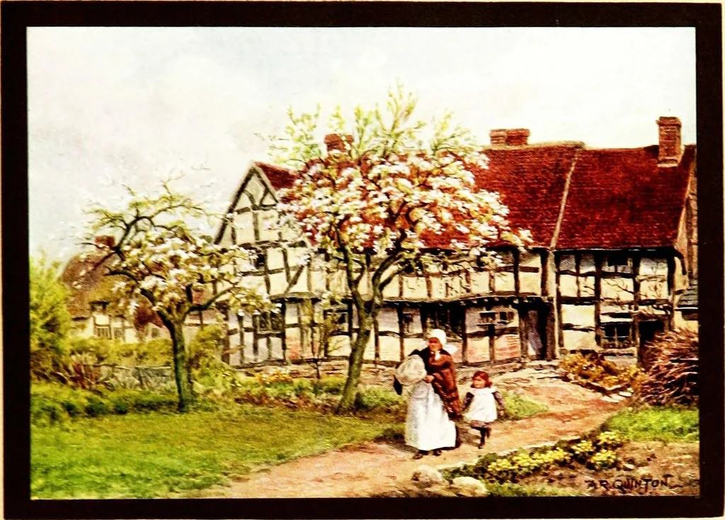 An illustration from The cottages and the village life of rural England, 1912, leaf 43