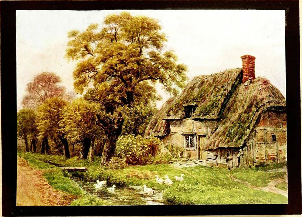 An illustration from The cottages and the village life of rural England, 1912, leaf 63