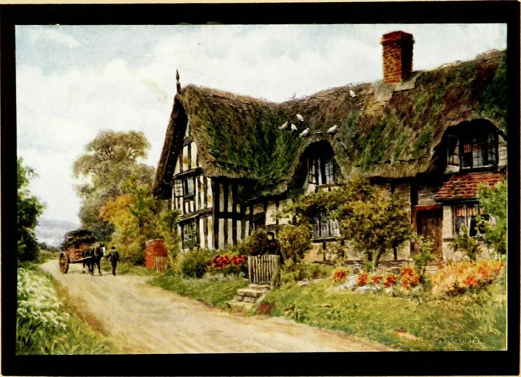 An illustration from The cottages and the village life of rural England, 1912, leaf 84