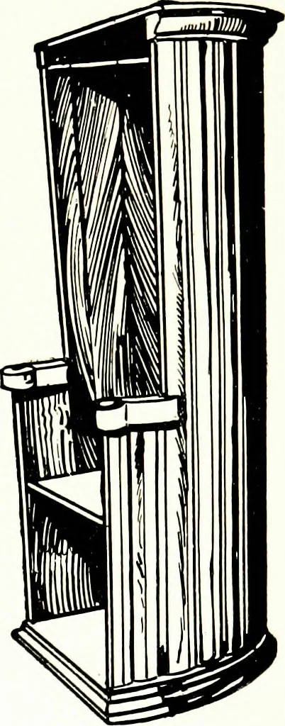 An illustration from The book of decorative furniture, its form, colour, & history, 1911, leaf 112