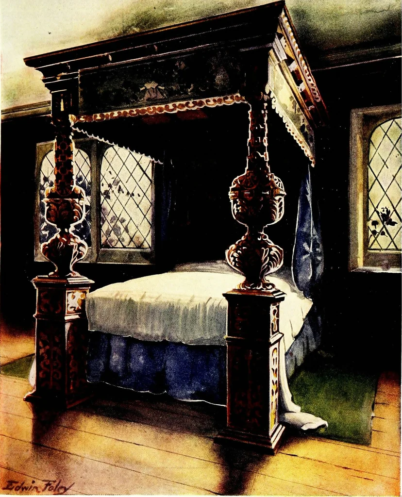 An illustration from The book of decorative furniture, its form, colour, & history, 1911, leaf 120