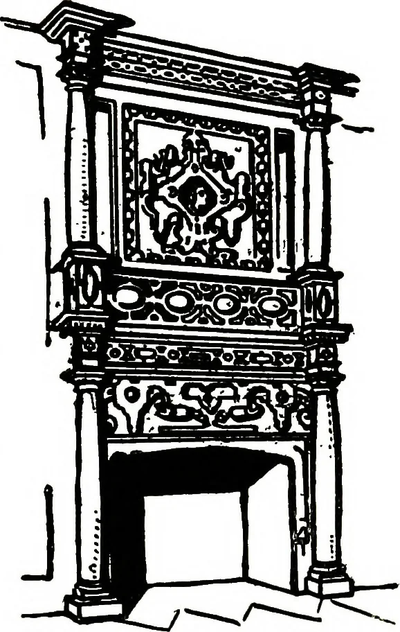 An illustration from The book of decorative furniture, its form, colour, & history, 1911, leaf 122