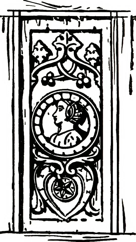 An illustration from The book of decorative furniture, its form, colour, & history, 1911, leaf 125