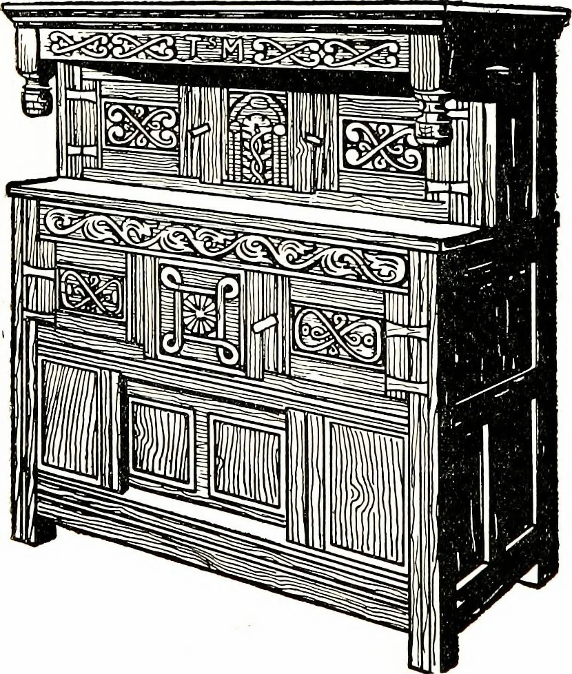 An illustration from The book of decorative furniture, its form, colour, & history, 1911, leaf 137