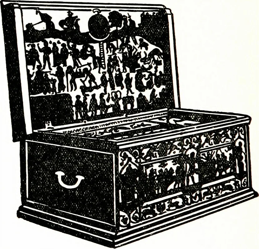 An illustration from The book of decorative furniture, its form, colour, & history, 1911, leaf 141