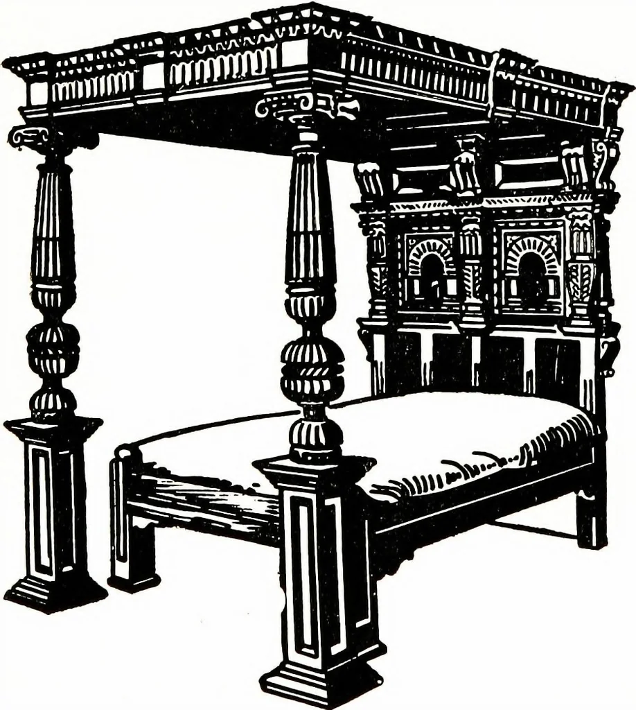 An illustration from The book of decorative furniture, its form, colour, & history, 1911, leaf 149