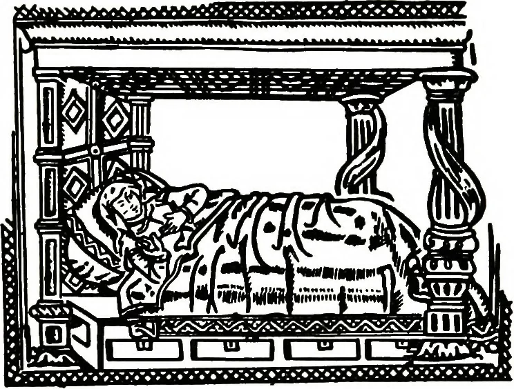 An illustration from The book of decorative furniture, its form, colour, & history, 1911, leaf 150