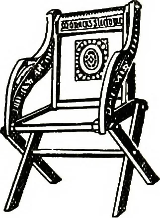 An illustration from The book of decorative furniture, its form, colour, & history, 1911, leaf 156