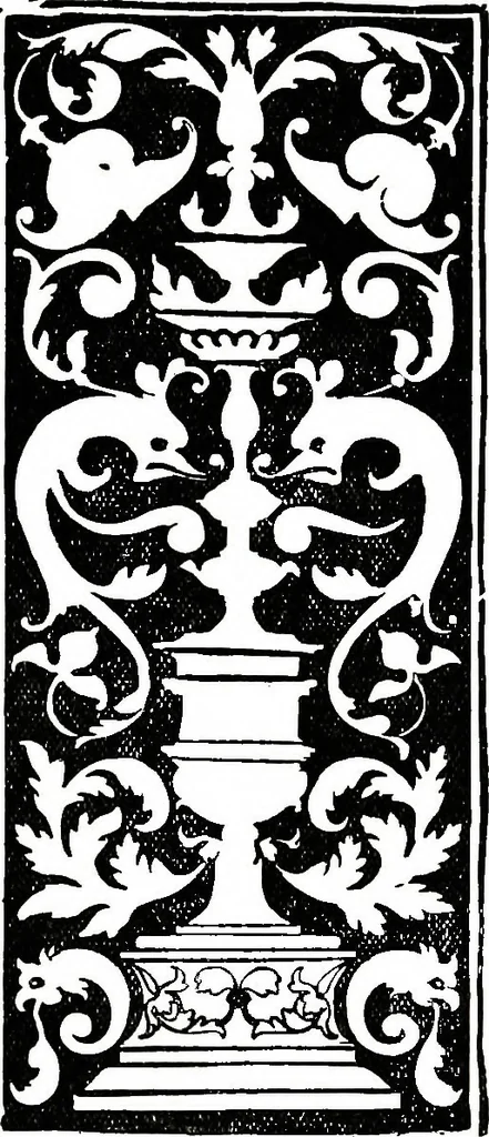 An illustration from The book of decorative furniture, its form, colour, & history, 1911, leaf 170