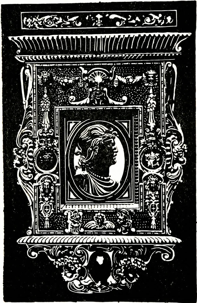 An illustration from The book of decorative furniture, its form, colour, & history, 1911, leaf 171