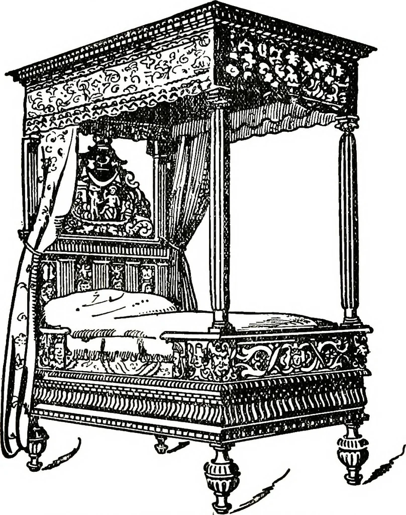 An illustration from The book of decorative furniture, its form, colour, & history, 1911, leaf 199