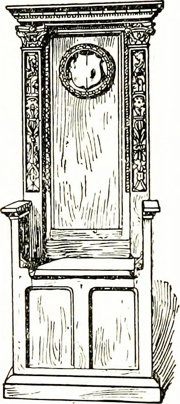 An illustration from The book of decorative furniture, its form, colour, & history, 1911, leaf 209