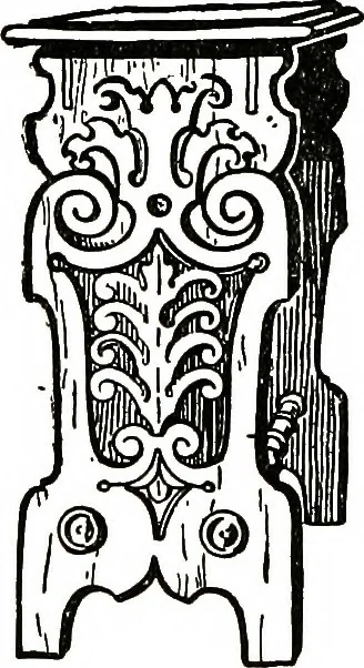 An illustration from The book of decorative furniture, its form, colour, & history, 1911, leaf 209