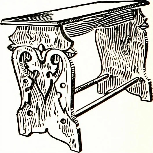 An illustration from The book of decorative furniture, its form, colour, & history, 1911, leaf 209