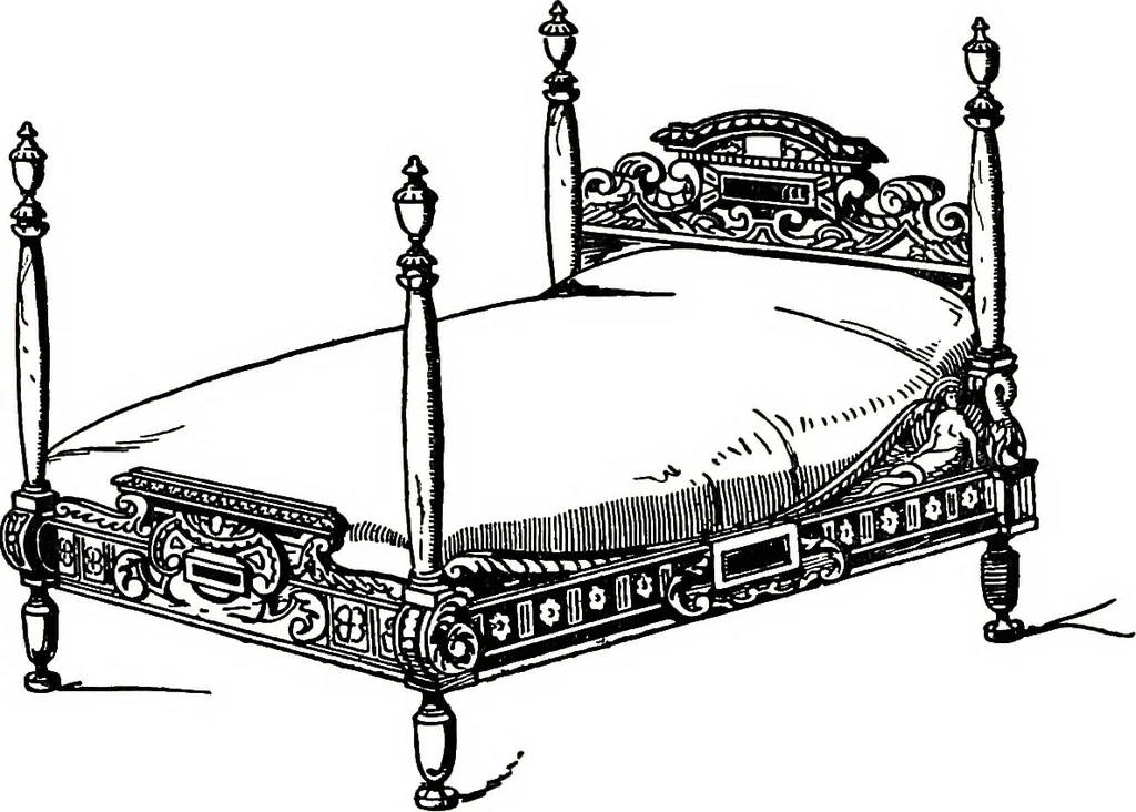 An illustration from The book of decorative furniture, its form, colour, & history, 1911, leaf 210